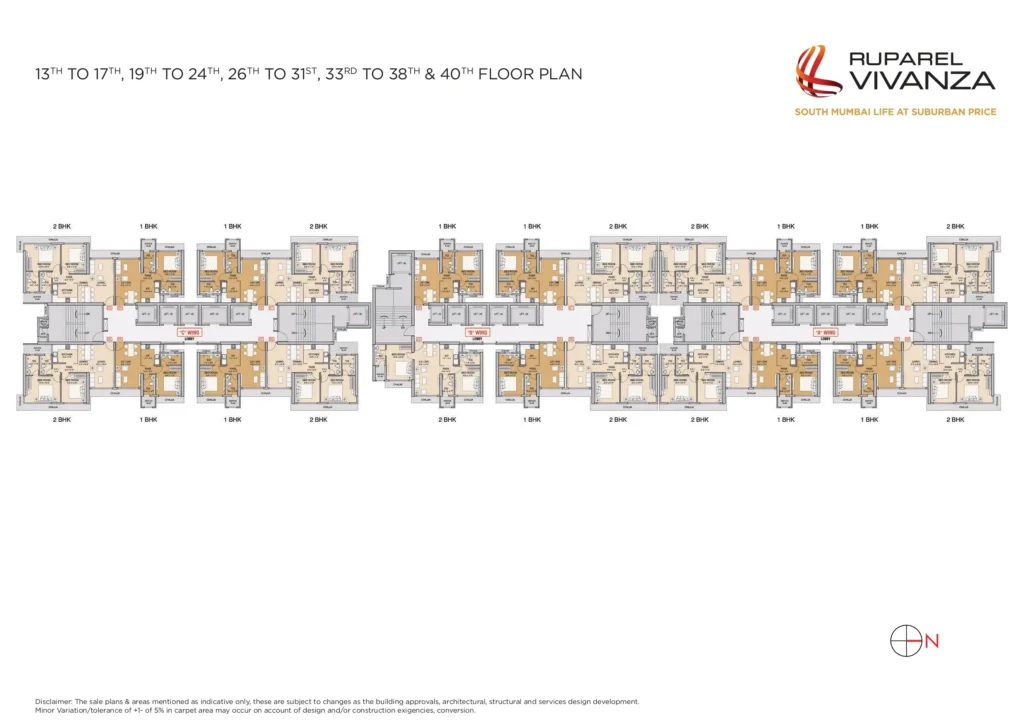 Ruparel Vivanza Byculla floor Plan .